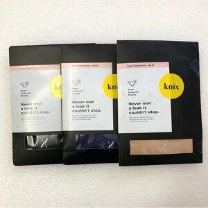 Knix Super Leakproof Cheeky Panties - 3Pk Size S